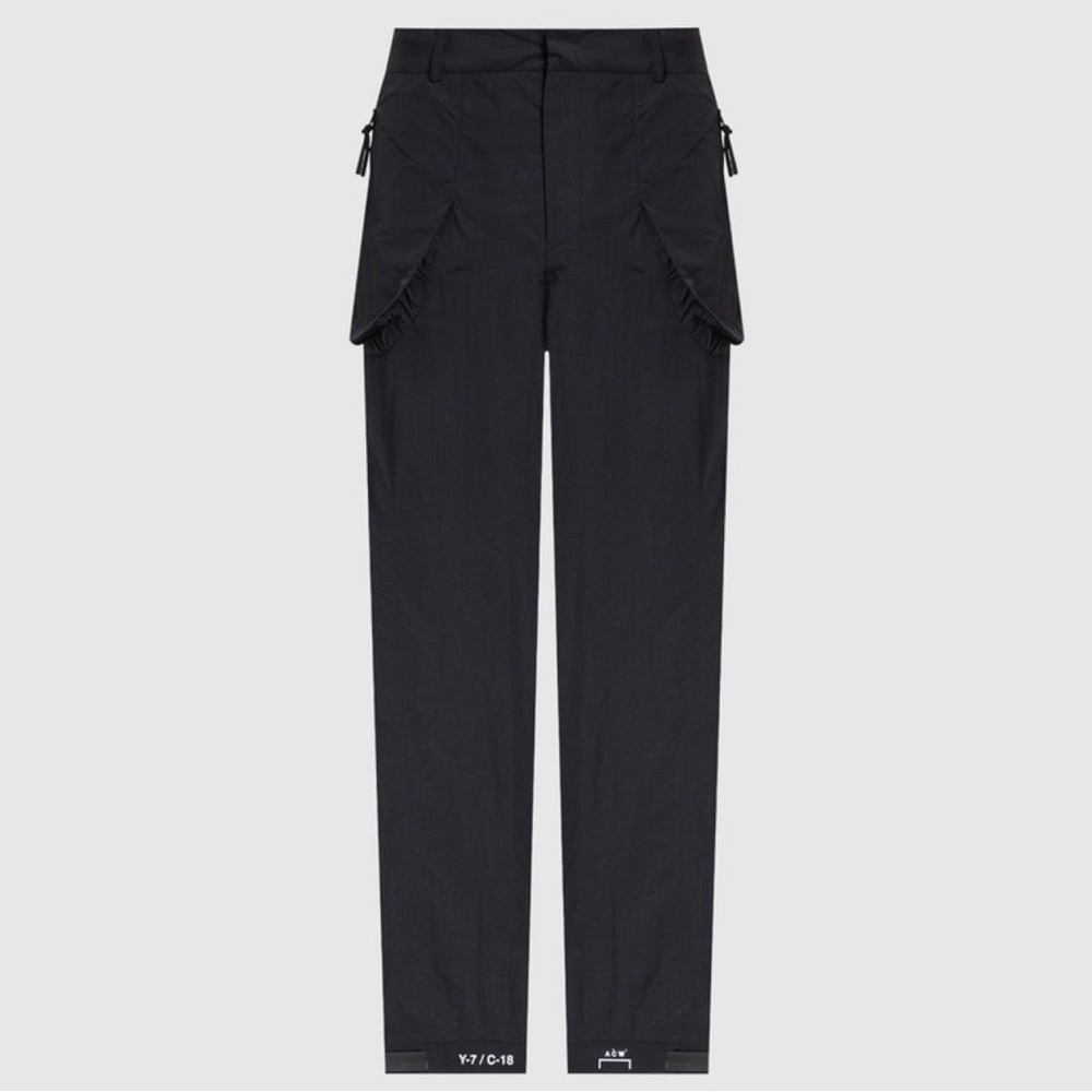 NEW - A-COLD-WALL System StraightLeg, Patch Pockets, Recycled Fabric Black Pants